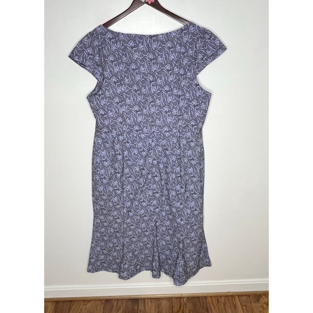 Anthropologie Lavender Paisley Sweetheart Midi Dress - Picture 8 of 10